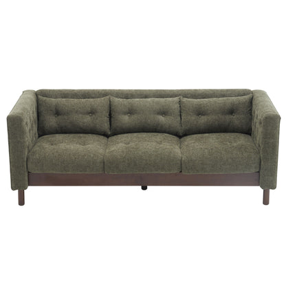 Upholstered Sofa Modern 3 Seater Sofa Couch With Tufted Design For Living Room