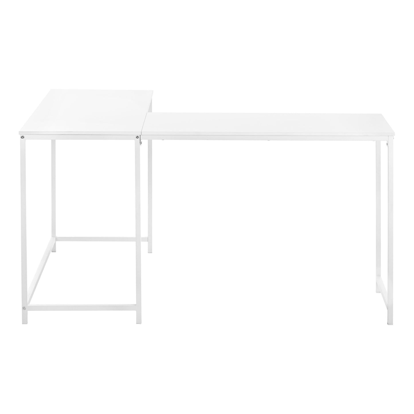 Computer Desk, Home Office, Corner, L Shape, Laptop, Marble Look Contemporary & Modern