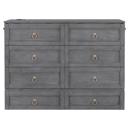 Murphy Bed With Large Drawers And Stylish Design