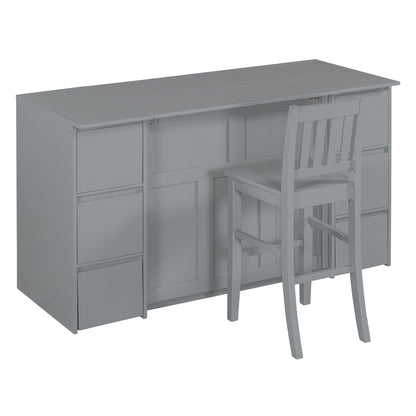 Murphy Bed With Drawers, Cabinets, And USB Ports