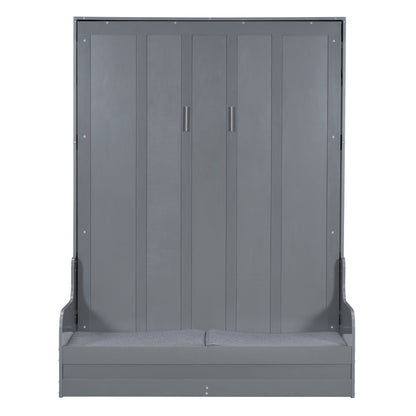 Murphy Wall Bed With Cushion, Space Saving Design, And Construction