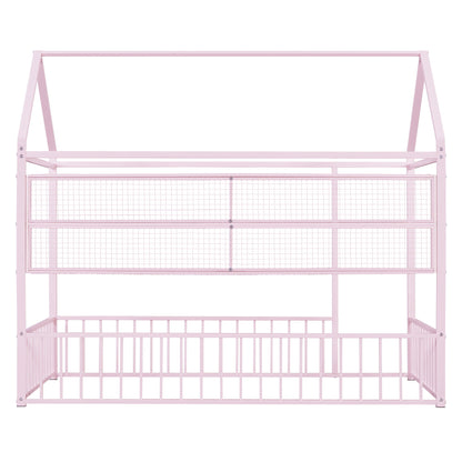 House Frame With Fence And Shelves