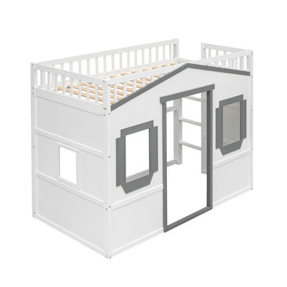 Elegant House Loft Bed With Ladder