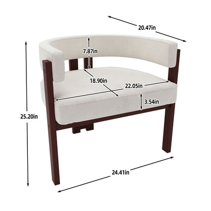 Modern Accent Teddy Upholstered Armchair
