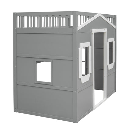 Elegant House Loft Bed With Ladder