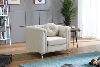 Contemporary Sloped Arm Chair