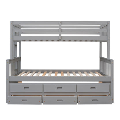 Bunk Bed With Twin Size Trundle And Drawers