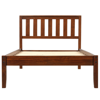 Platform Bed With Headboard, Footboard, Slat Support