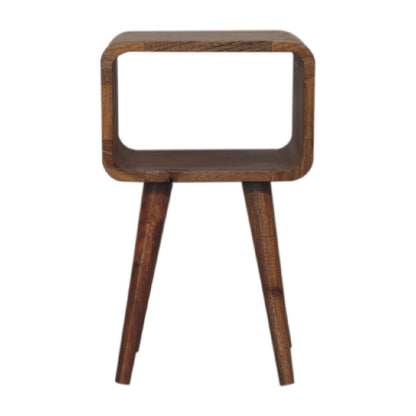Minimalist Open Curved Nightstand