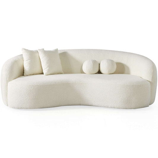 Drake - Japandi Style Curvy Boucle Sofa