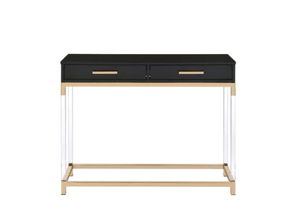 Adiel - Sofa Table - Black / Gold