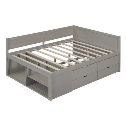 Daybed With Drawers And Shelves