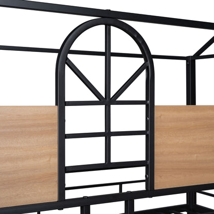 Metal Bunk Bed, Metal Housebed With Slide